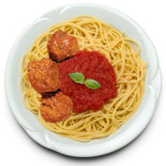 Spaghetti & Meatballs size today