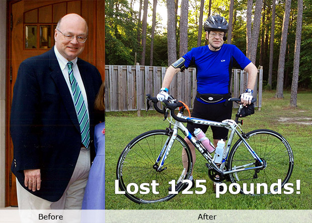 Weight loss success before and after photo