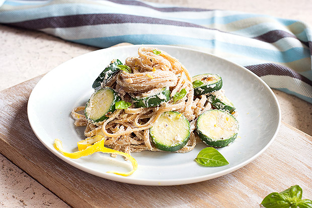 Creamy Pasta with Summer Squash Recipe