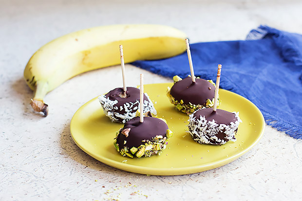Chocolate Dipped Banana Bites Recipe
