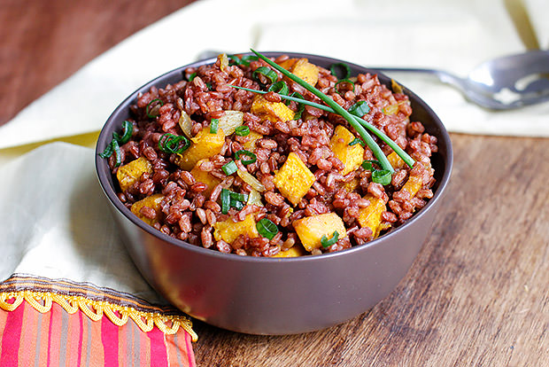 Roasted Pumpkin and Red Rice Salad Recipe