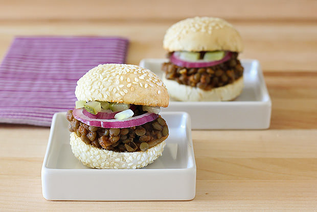 Vegetarian Barbecue Lentil Sliders Recipe