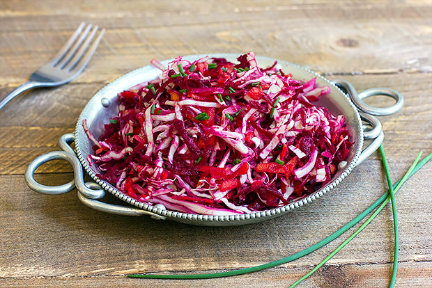 Cabbage and Beetroot Slaw Recipe