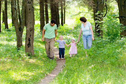 family hike