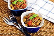 Curry Chickpea and Lentil Stew 